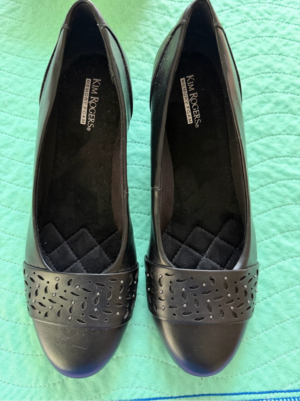 Kim Rogers Black Women's Slip-On wedged hill
